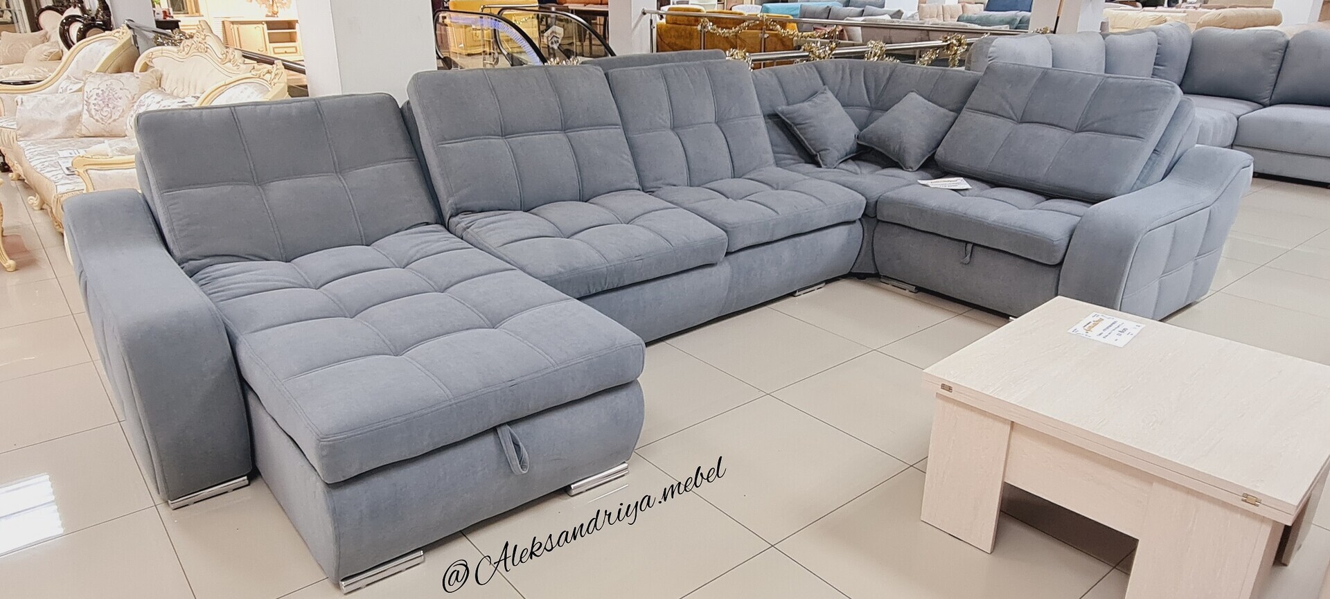 Купить Угловой диван Викс (серый, х см) IMI kvks-sn-8 в интернет магазине sauna-chelyabinsk.ru