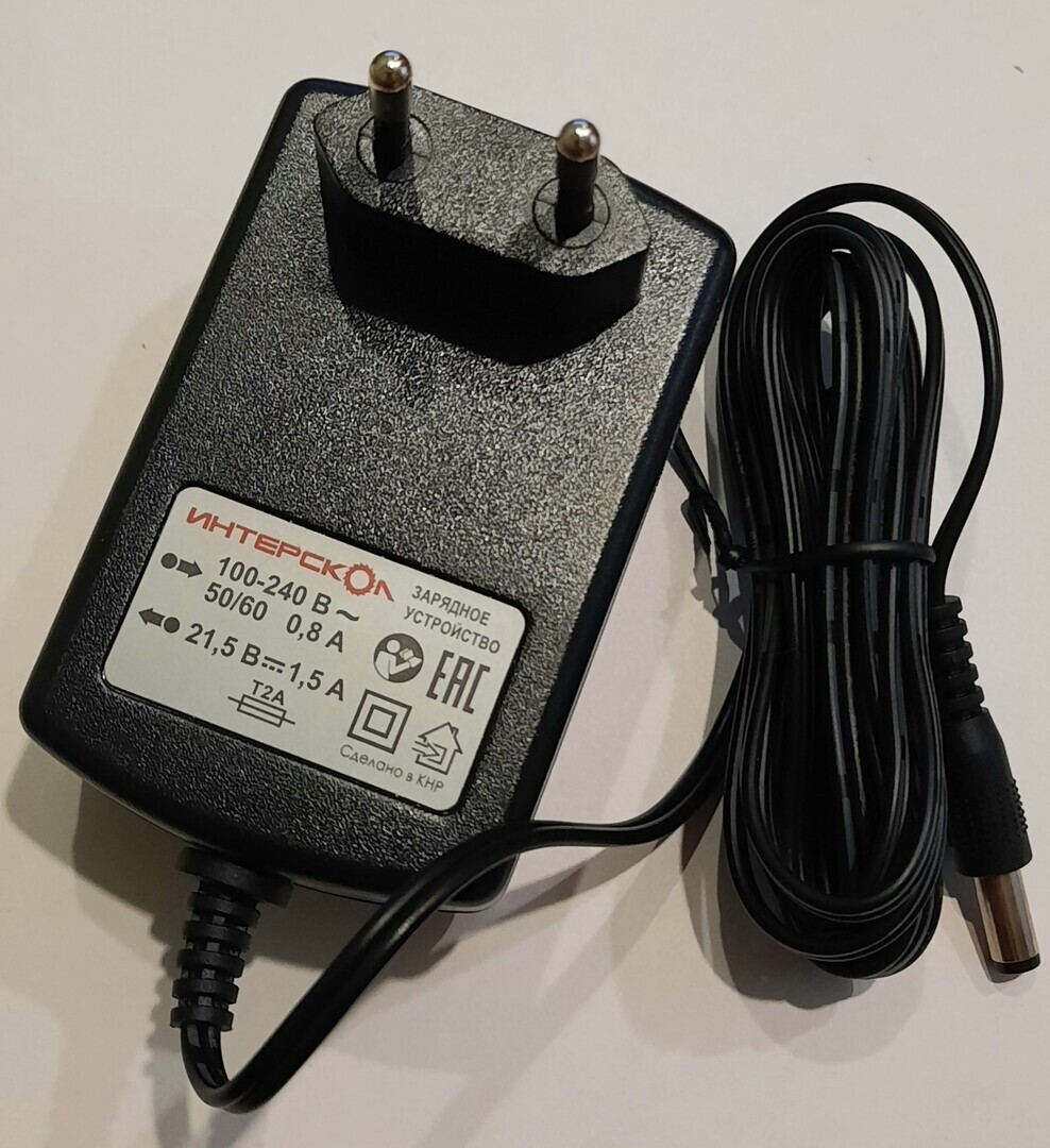 Зарядное устройство для аккумуляторных батарей шуруповерта Асеса - 14,4 В